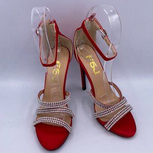 red prom sandals